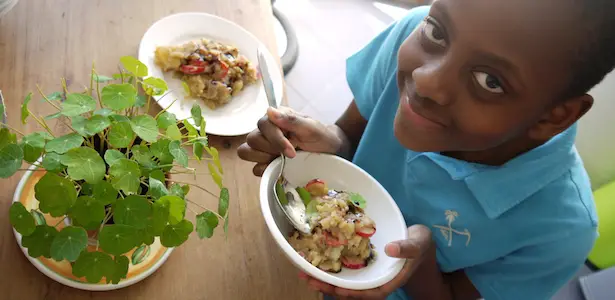 Tolla Kartoffelsalat für Kinder – mit Olivenöl und Balsamico. Lecker!