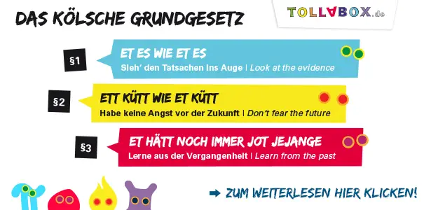 Tolaaaf! Das Kölsche Grundgesetz für euch übersetzt