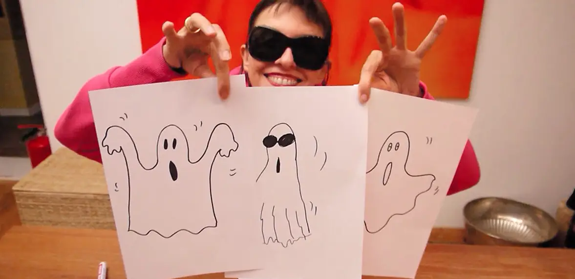 Halloween Geister zeichnen – in Handumdehen