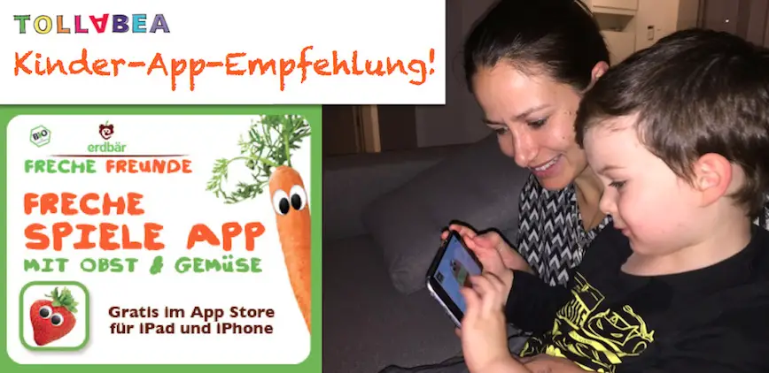 Mit Obst und Gemüse das ABC Lernen – die Freche Freunde App (WERBUNG)