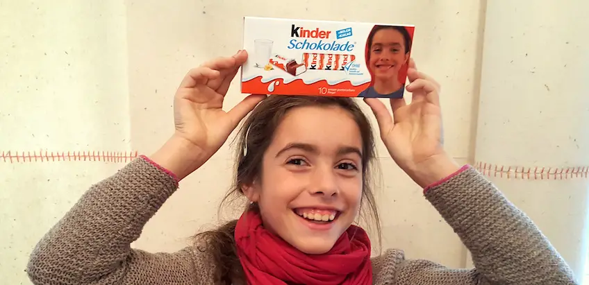 Dein Gesicht auf kinder Schokolade (Werbung und Verlosung)