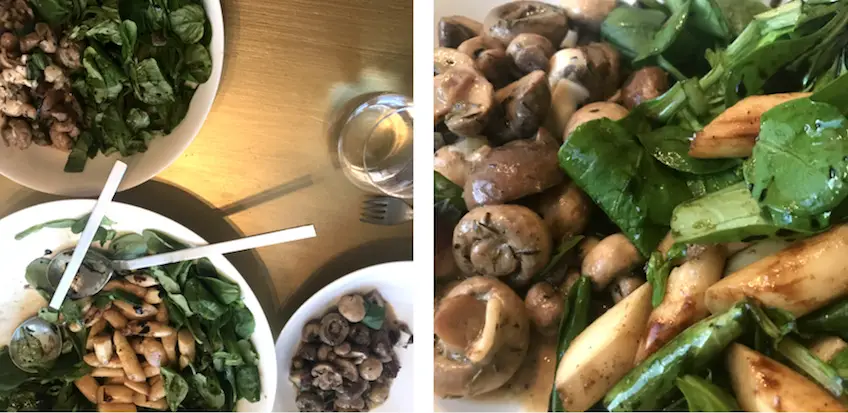 Pilzpfanne mit Feld-Spargelsalat – schnelles Rezept für ein gesundes vegetarisches Essen