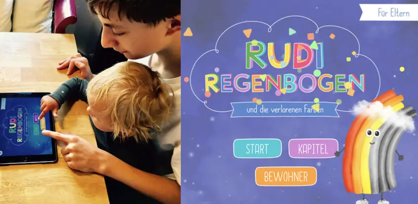 Rudi Regenbogen und die verlorenen Farben: Eine wundervolle App für Kinder (Werbung)