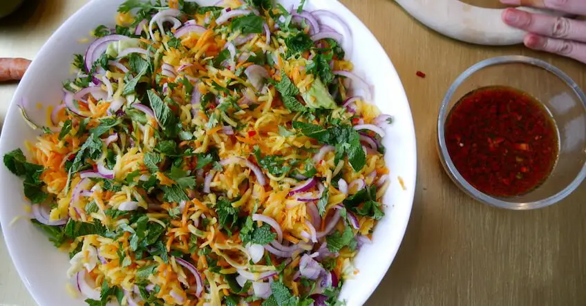 Vietnamesischer Salat für Kinder – ratz fatz gemacht und vegan