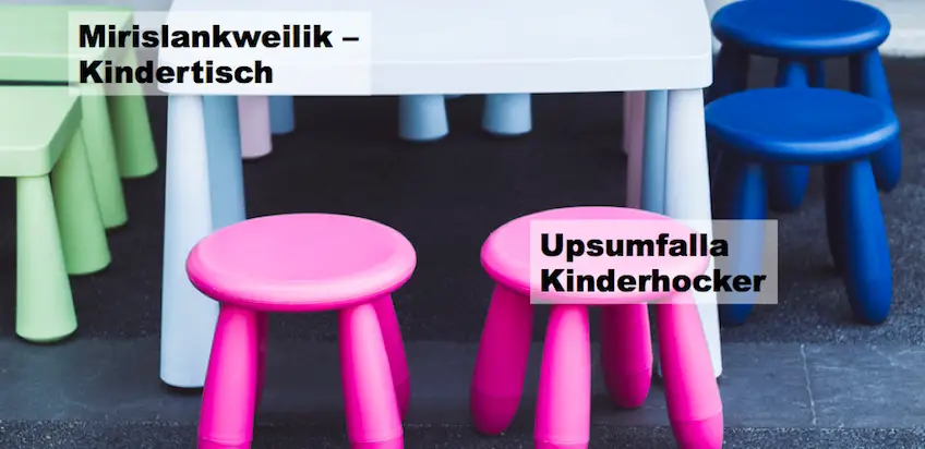 Kinderteller „Smektekelik“ – Neue kindertaugliche Namen für Ikea Produkte!