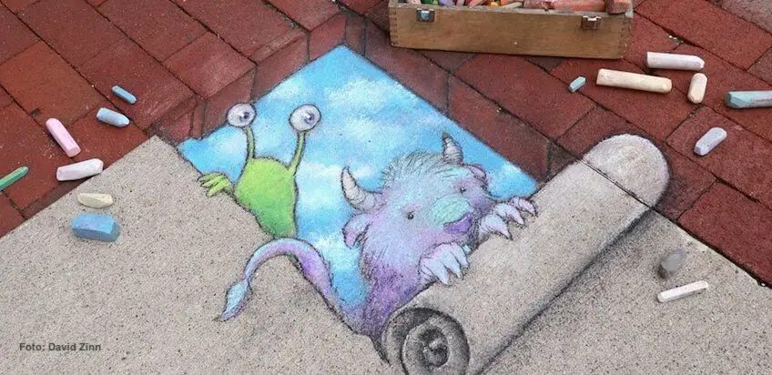 Streetart – wunderschöne Straßenkunst mit Kindern anschauen