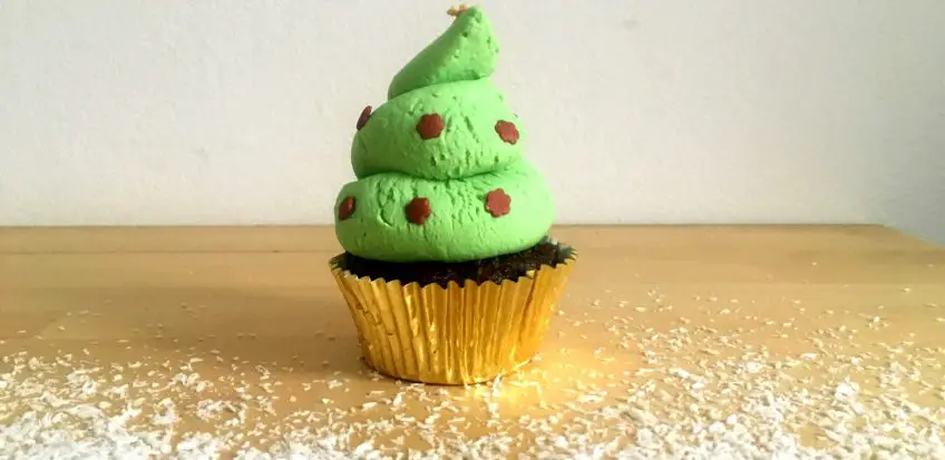 Cupcakes mit Weihnachtsbaummotiv – weihnachtlich und lecker