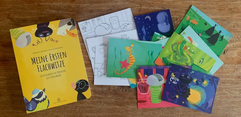 „Meine ersten Flachwitze“ – Schlapplachen für Eltern und Kinder mit dem neuen Buch von Andrea Harmonika