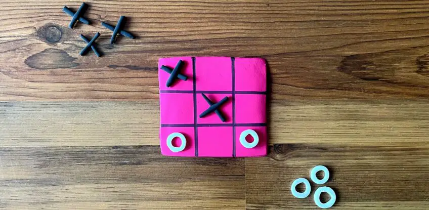 Das berühmte Tic-Tac-Toe Spiel aus Modelliermasse selber machen!