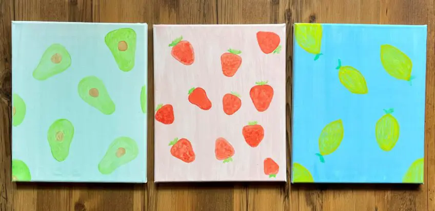 Sommerliches Stillleben – Obst malen mit einfachen Wasserfarben