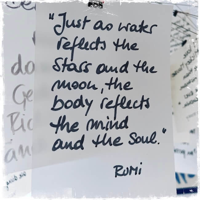 Selbstfürsorge Zitat Rumi 